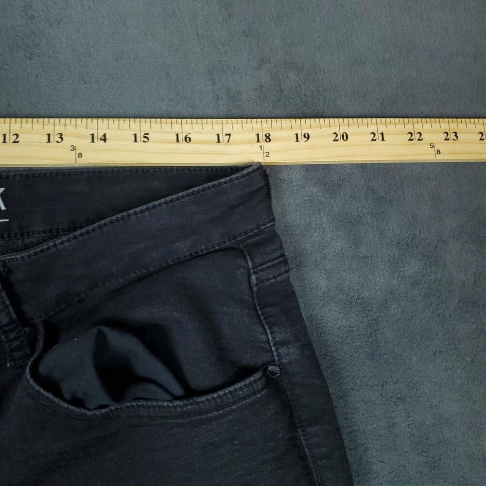 Vintage Genes Black Jeans Mens 36x30 Black Skinny Fit Stretch Denim Pants - Picture 5 of 15